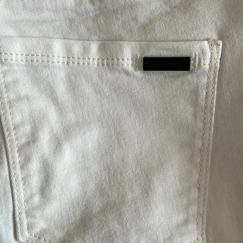 White House black market the skinny ankle jeans in white Sz 2 - Picture 8 of 8